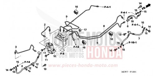 CONDUITES DE FREIN/PCV. (ABS) NT700VA6 de 2006